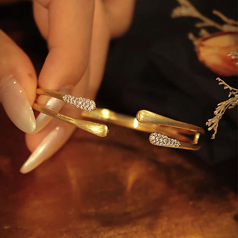 Brushed Sterling Silver Bracelet for women-_3