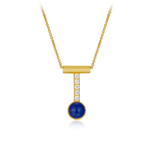 T Lapis Lazuli Necklace for Women
