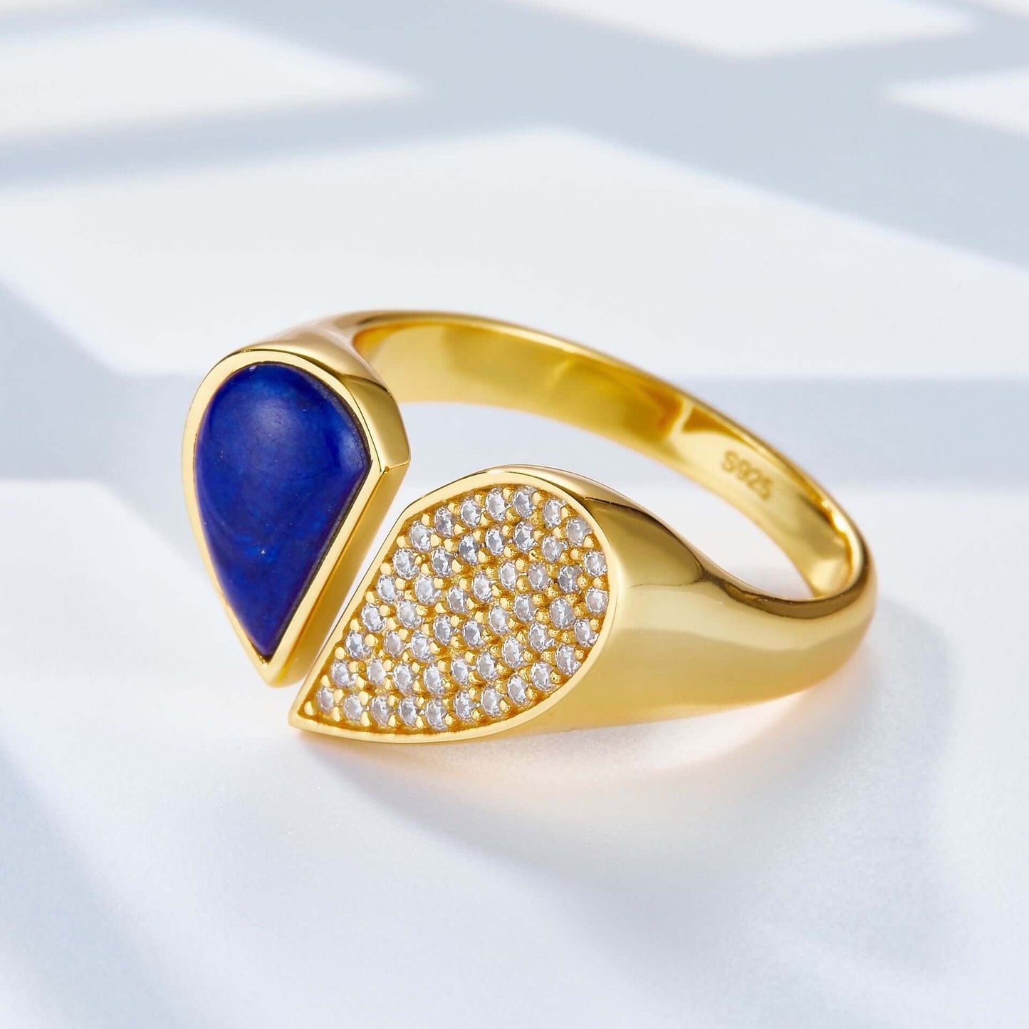 Lapis Lazuli Heart Ring